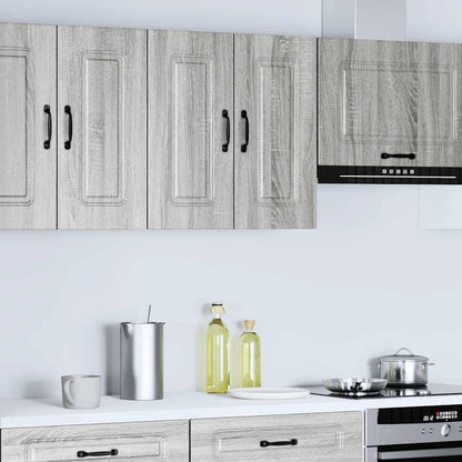 Kitchen Wall Cabinet "Kalmar" Grey Sonoma Engineered Wood