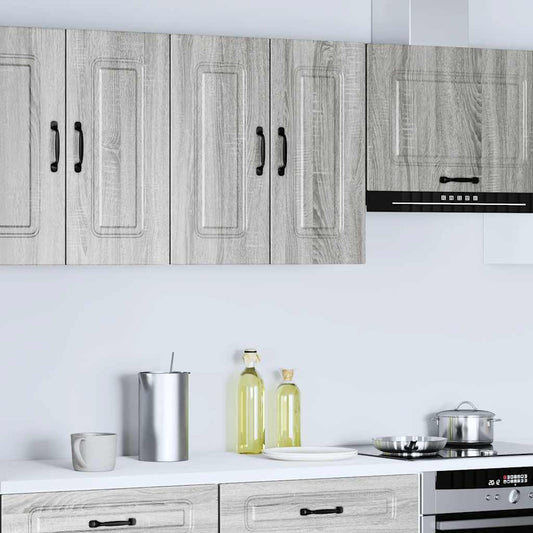 Kitchen Wall Cabinet "Kalmar" Grey Sonoma Engineered Wood