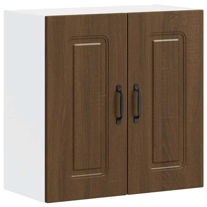 Kitchen Wall Cabinet "Kalmar" Brown Oak Engineered Wood