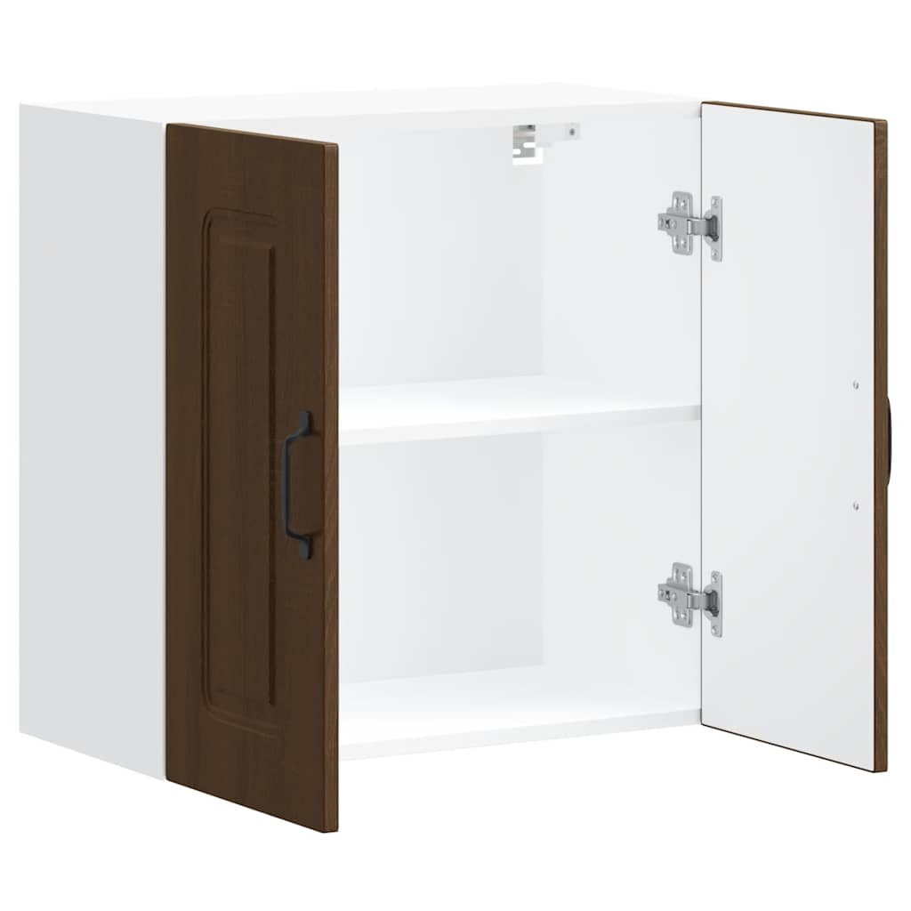 Kitchen Wall Cabinet Kalmar Brown Oak Engineered Wood