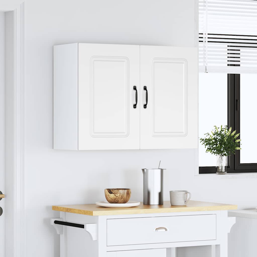 Kitchen Wall Cabinet "Kalmar" White Engineered Wood