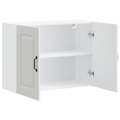 Kitchen Wall Cabinet "Kalmar" White Engineered Wood