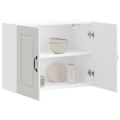 Kitchen Wall Cabinet "Kalmar" White Engineered Wood