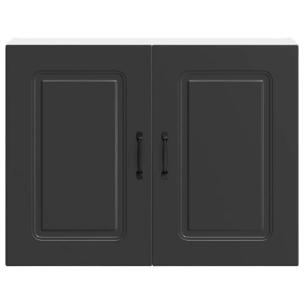 Kitchen Wall Cabinet "Kalmar" Black Engineered Wood