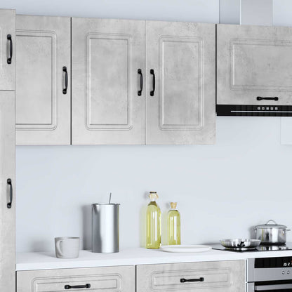 Kitchen Wall Cabinet "Kalmar" Concrete Grey Engineered Wood