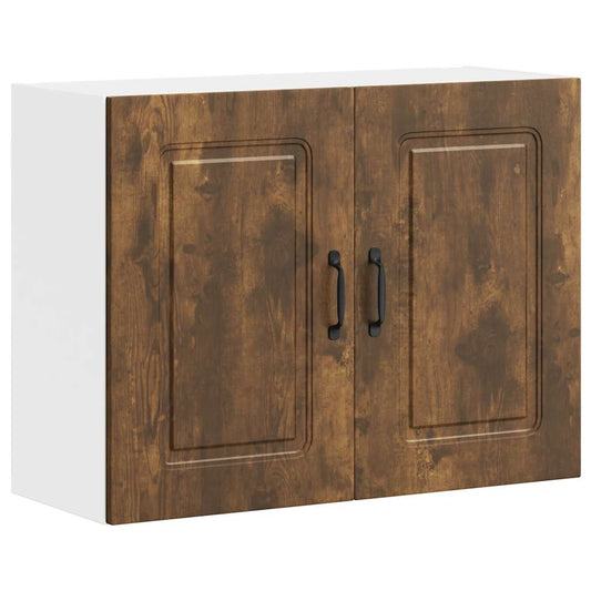 Kitchen Wall Cabinet "Kalmar" Smoked Oak Engineered Wood