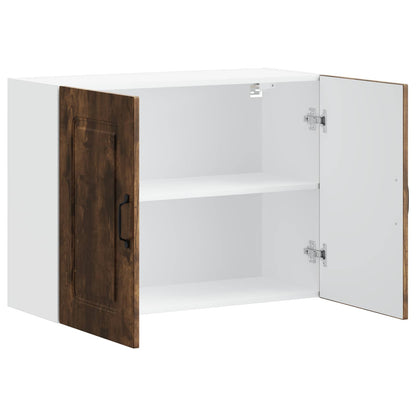 Kitchen Wall Cabinet "Kalmar" Smoked Oak Engineered Wood