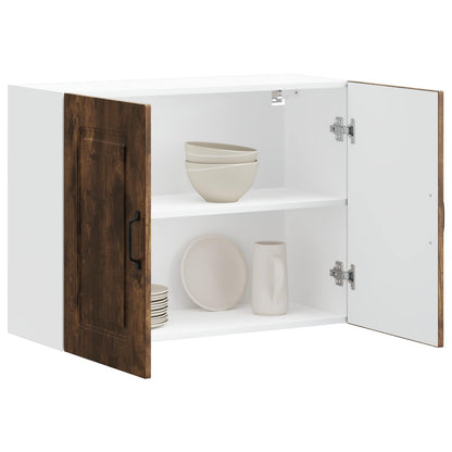 Kitchen Wall Cabinet "Kalmar" Smoked Oak Engineered Wood