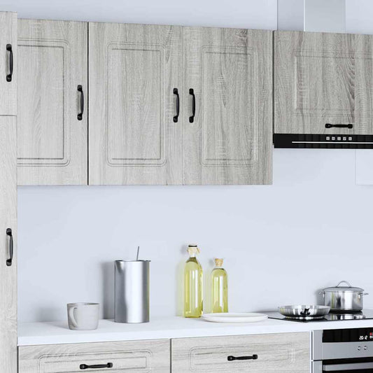 Kitchen Wall Cabinet "Kalmar" Grey Sonoma Engineered Wood