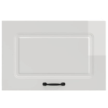 Kitchen Wall Cabinet Kalmar High Gloss White Engineered Wood