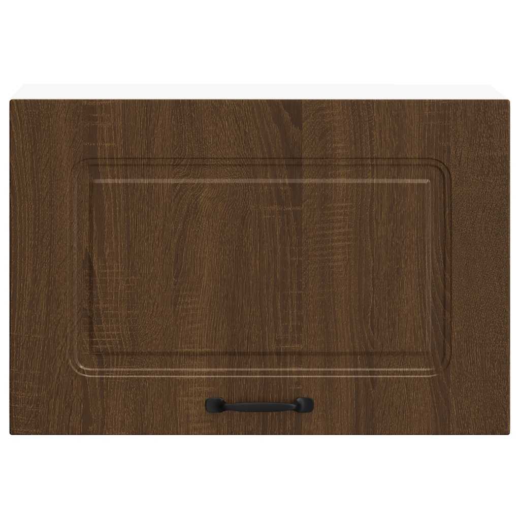 Kitchen Wall Cabinet Kalmar Brown Oak Engineered Wood