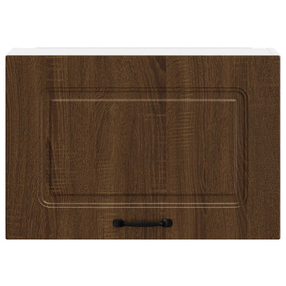 Kitchen Wall Cabinet "Kalmar" Brown Oak Engineered Wood