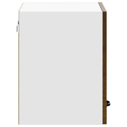 Kitchen Wall Cabinet "Kalmar" Brown Oak Engineered Wood