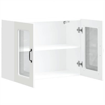 Kitchen Wall Cabinet with Glass Door "Kalmar" White