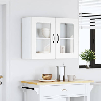 Kitchen Wall Cabinet with Glass Door "Kalmar" White