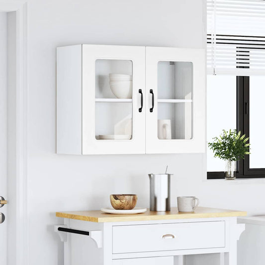 Kitchen Wall Cabinet with Glass Door "Kalmar" White