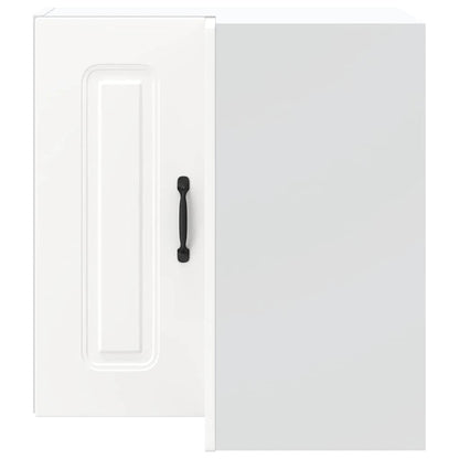 Kitchen Wall Corner Cabinet "Kalmar" White Engineered Wood