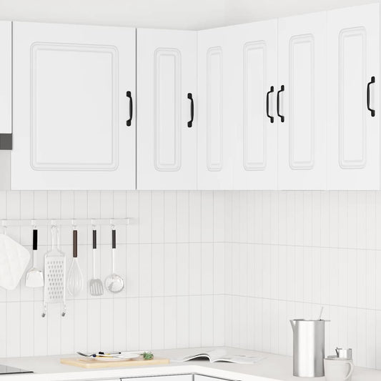 Kitchen Wall Corner Cabinet "Kalmar" White Engineered Wood