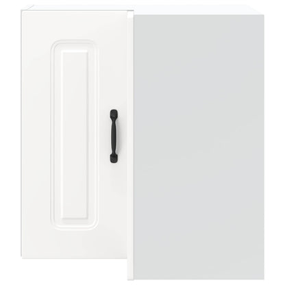 Kitchen Wall Corner Cabinet "Kalmar" White Engineered Wood