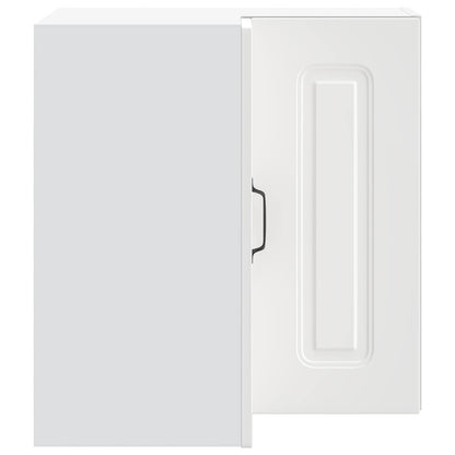 Kitchen Wall Corner Cabinet "Kalmar" White Engineered Wood