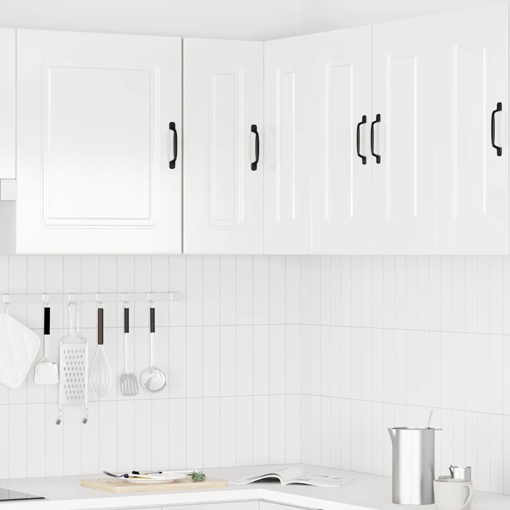 Kitchen Wall Corner Cabinet "Kalmar" High Gloss White