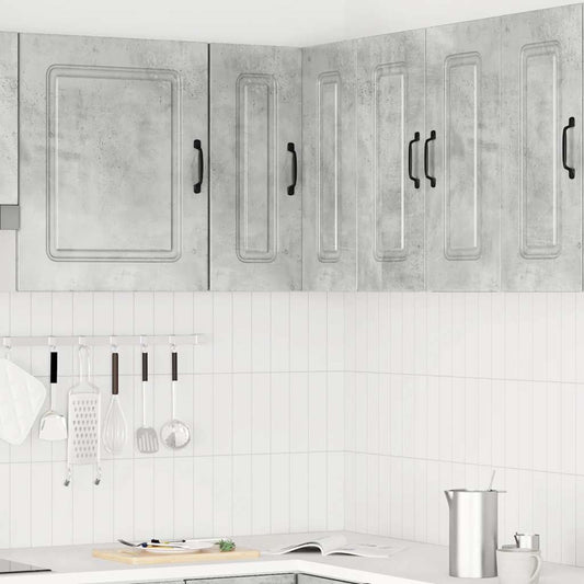 Kitchen Wall Corner Cabinet "Kalmar" Concrete Grey