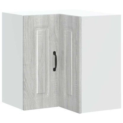 Kitchen Wall Corner Cabinet "Kalmar" Grey Sonoma Engineered Wood