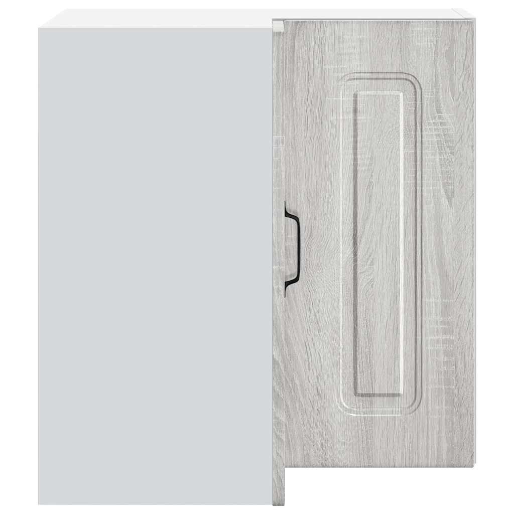 Kitchen Wall Corner Cabinet Kalmar Grey Sonoma Engineered Wood