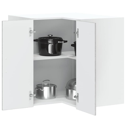 Kitchen Wall Corner Cabinet "Kalmar" Grey Sonoma Engineered Wood