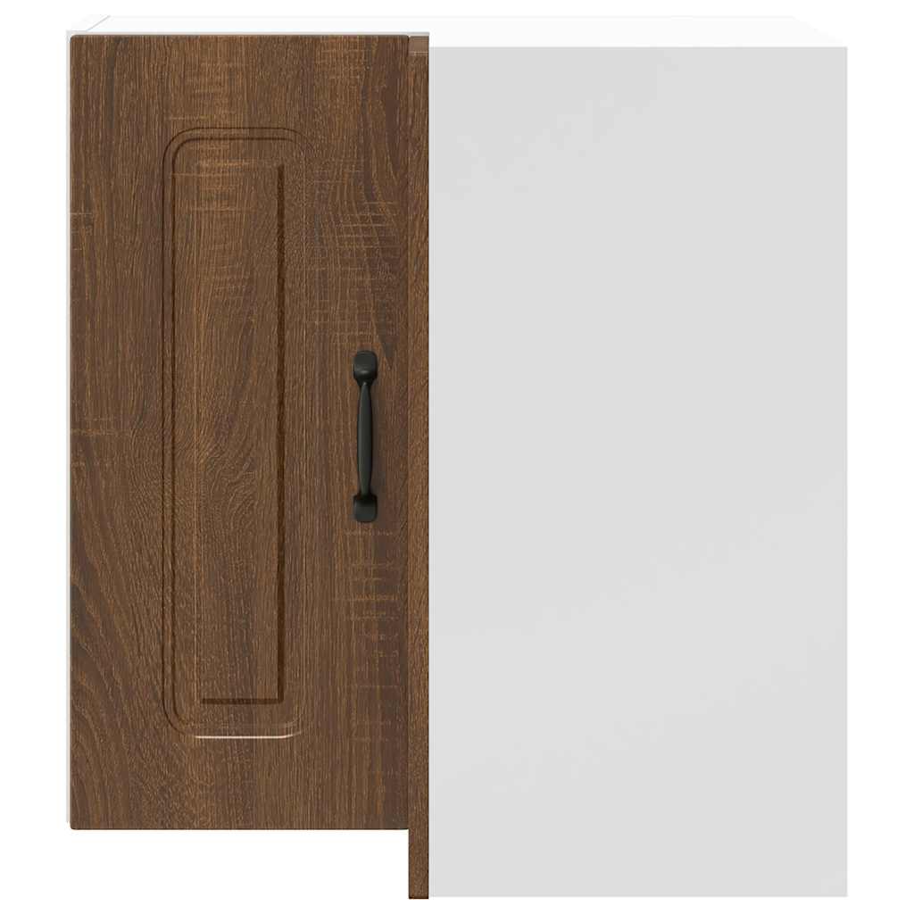 Kitchen Wall Corner Cabinet Kalmar Brown Oak Engineered Wood