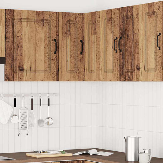 Kitchen Wall Corner Cabinet "Kalmar" Old Wood Engineered Wood