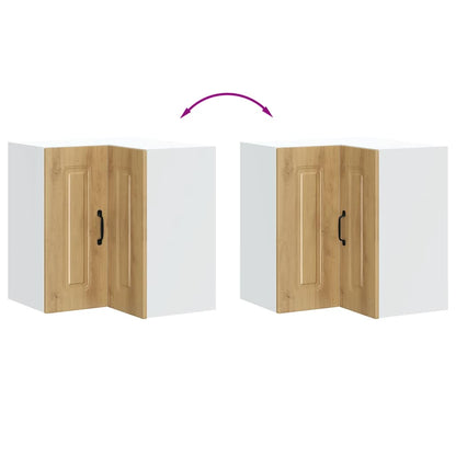 Kitchen Wall Corner Cabinet "Kalmar" Artisan Oak Engineered Wood
