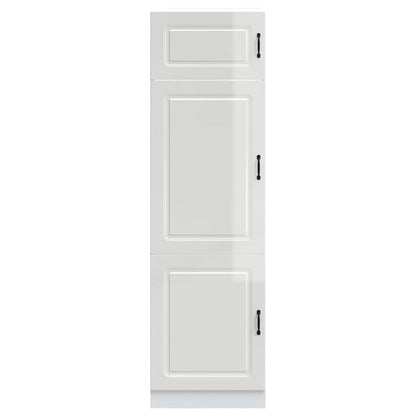 Kitchen Cupboard "Kalmar" High Gloss White Engineered Wood