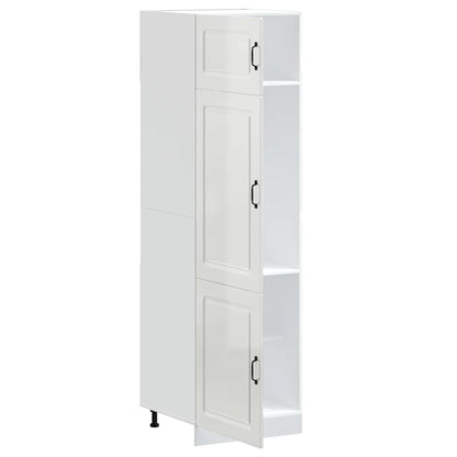 Kitchen Cupboard "Kalmar" High Gloss White Engineered Wood
