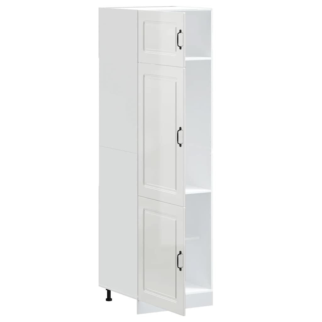 Kitchen Cupboard Kalmar High Gloss White Engineered Wood