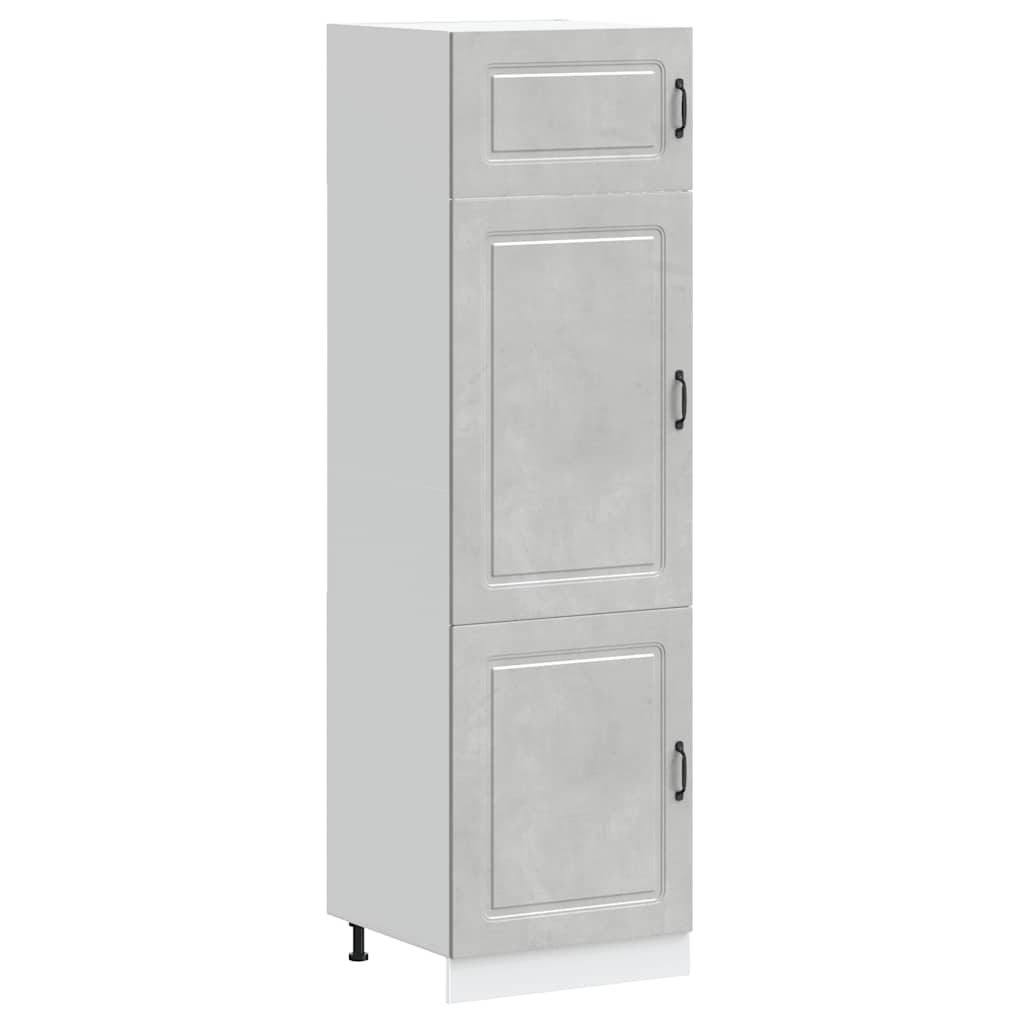 Kitchen Cupboard "Kalmar" Concrete Grey Engineered Wood