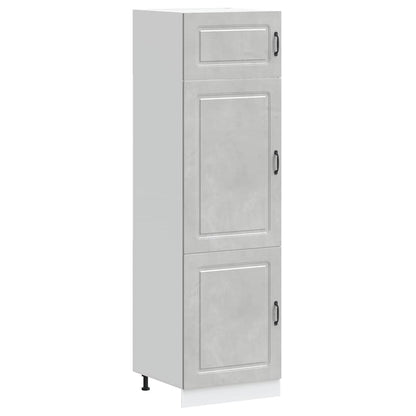 Kitchen Cupboard "Kalmar" Concrete Grey Engineered Wood