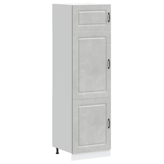 Kitchen Cupboard "Kalmar" Concrete Grey Engineered Wood