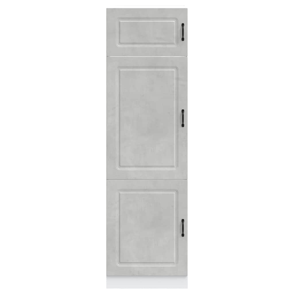 Kitchen Cupboard "Kalmar" Concrete Grey Engineered Wood