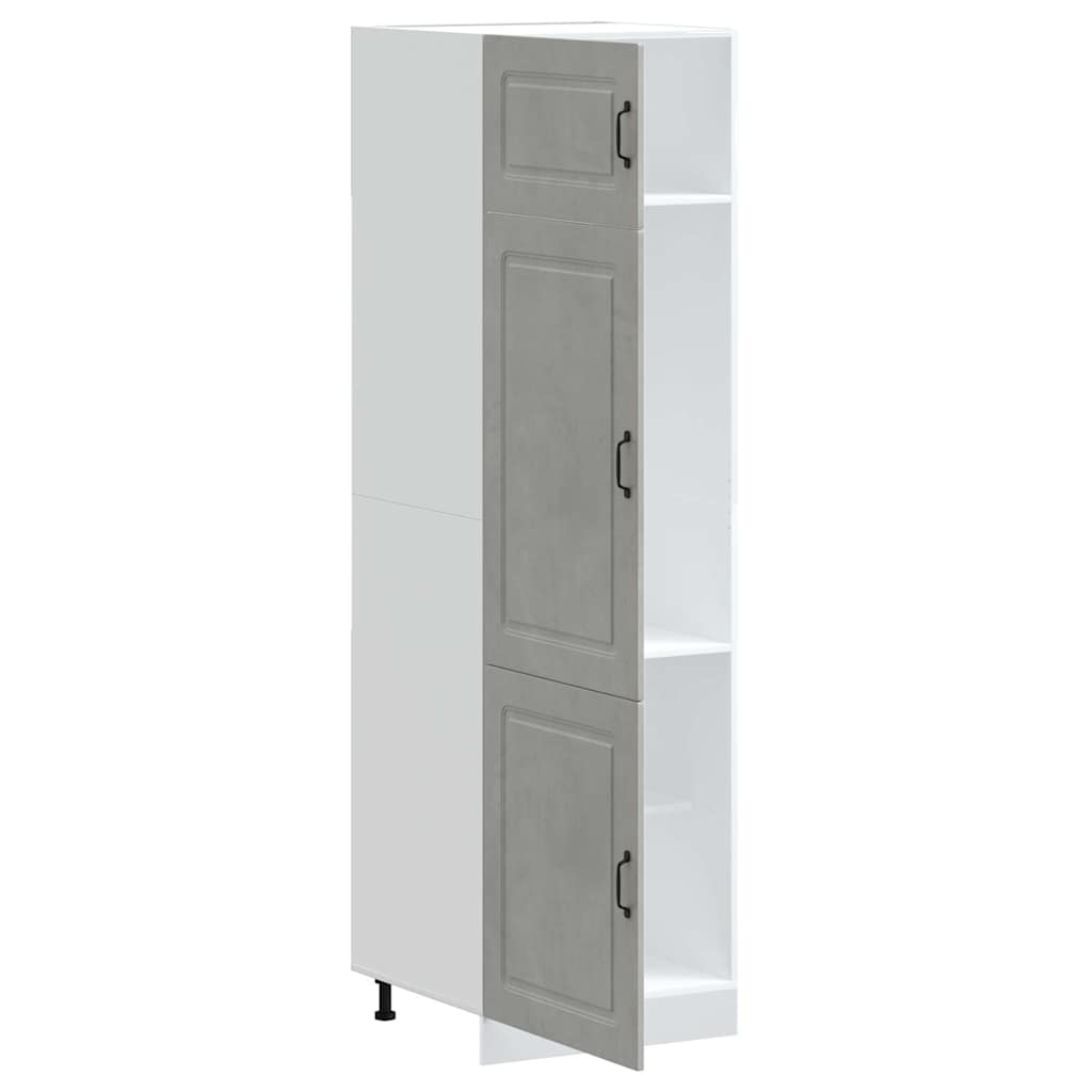 Kitchen Cupboard "Kalmar" Concrete Grey Engineered Wood
