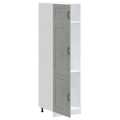 Kitchen Cupboard "Kalmar" Concrete Grey Engineered Wood