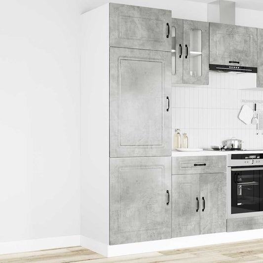 Kitchen Cupboard "Kalmar" Concrete Grey Engineered Wood