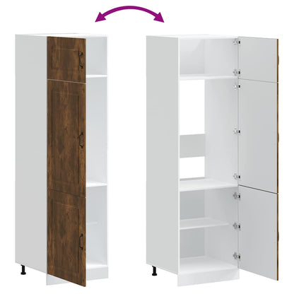 Kitchen Cupboard "Kalmar" Smoked Oak Engineered Wood