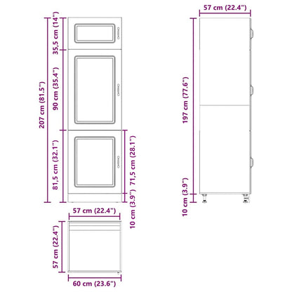 Kitchen Cupboard Kalmar Smoked Oak Engineered Wood