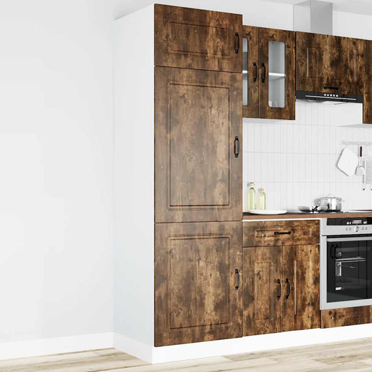 Kitchen Cupboard "Kalmar" Smoked Oak Engineered Wood