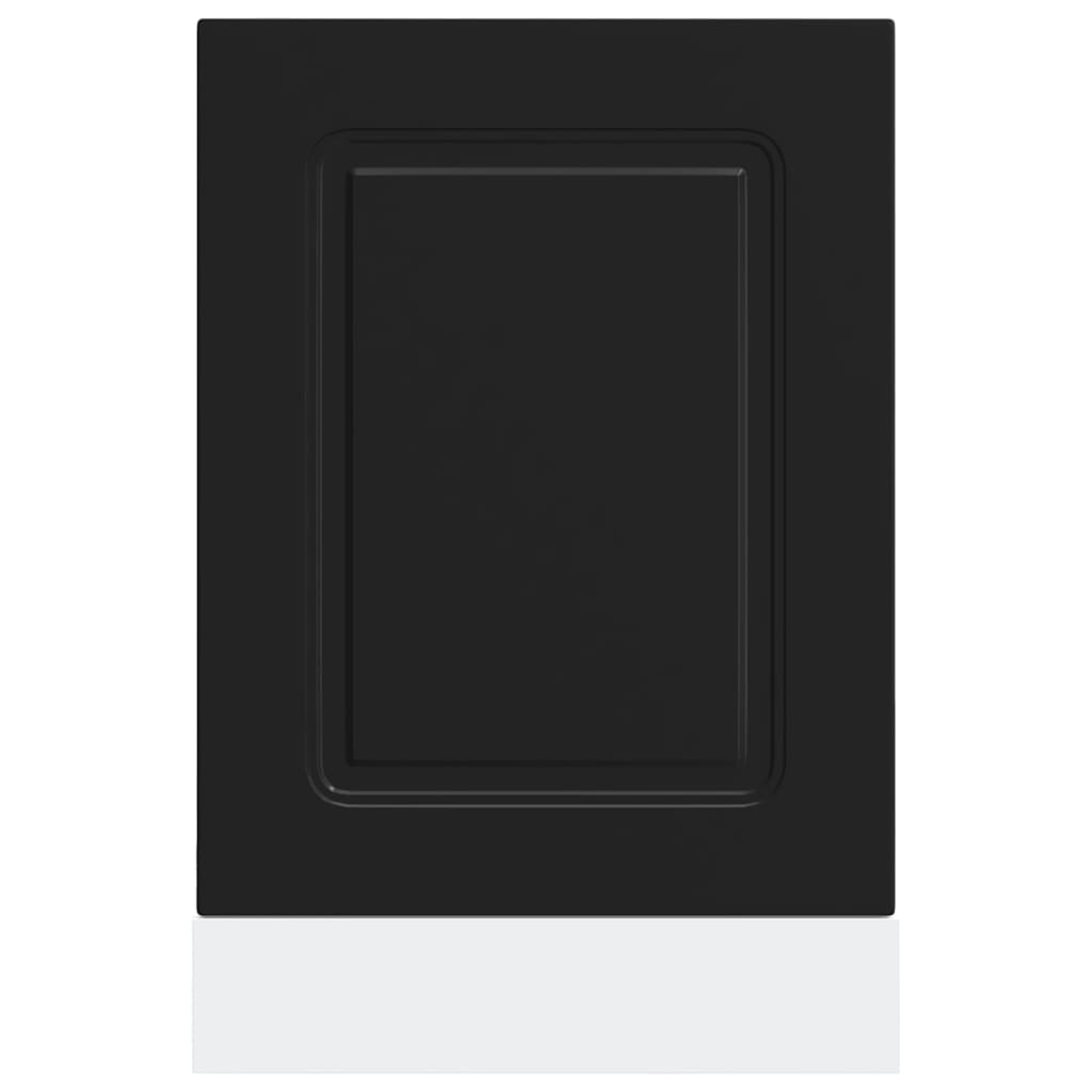 Dishwasher Panel Kalmar Black 45x1.5x57 cm Engineered Wood