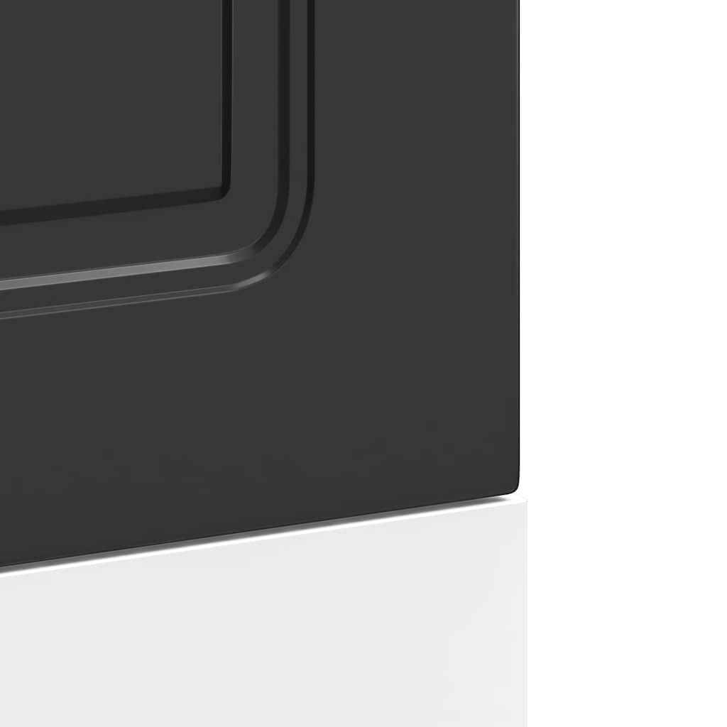 Dishwasher Panel Kalmar Black 45x1.5x57 cm Engineered Wood