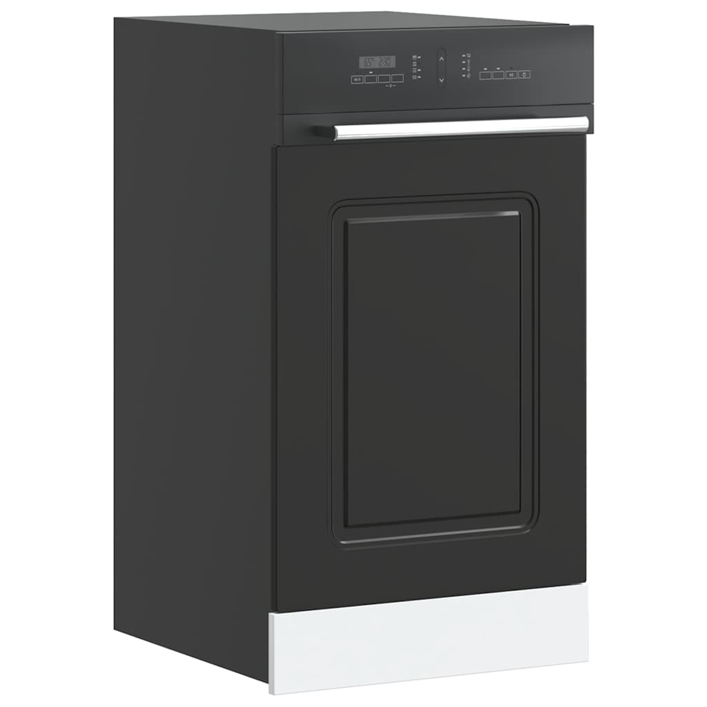 Dishwasher Panel Kalmar Black 45x1.5x57 cm Engineered Wood