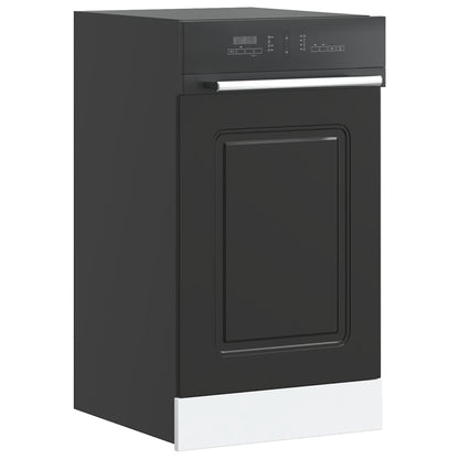Dishwasher Panel Kalmar Black 45x1.5x57 cm Engineered Wood