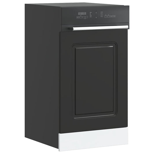 Dishwasher Panel Kalmar Black 45x1.5x57 cm Engineered Wood